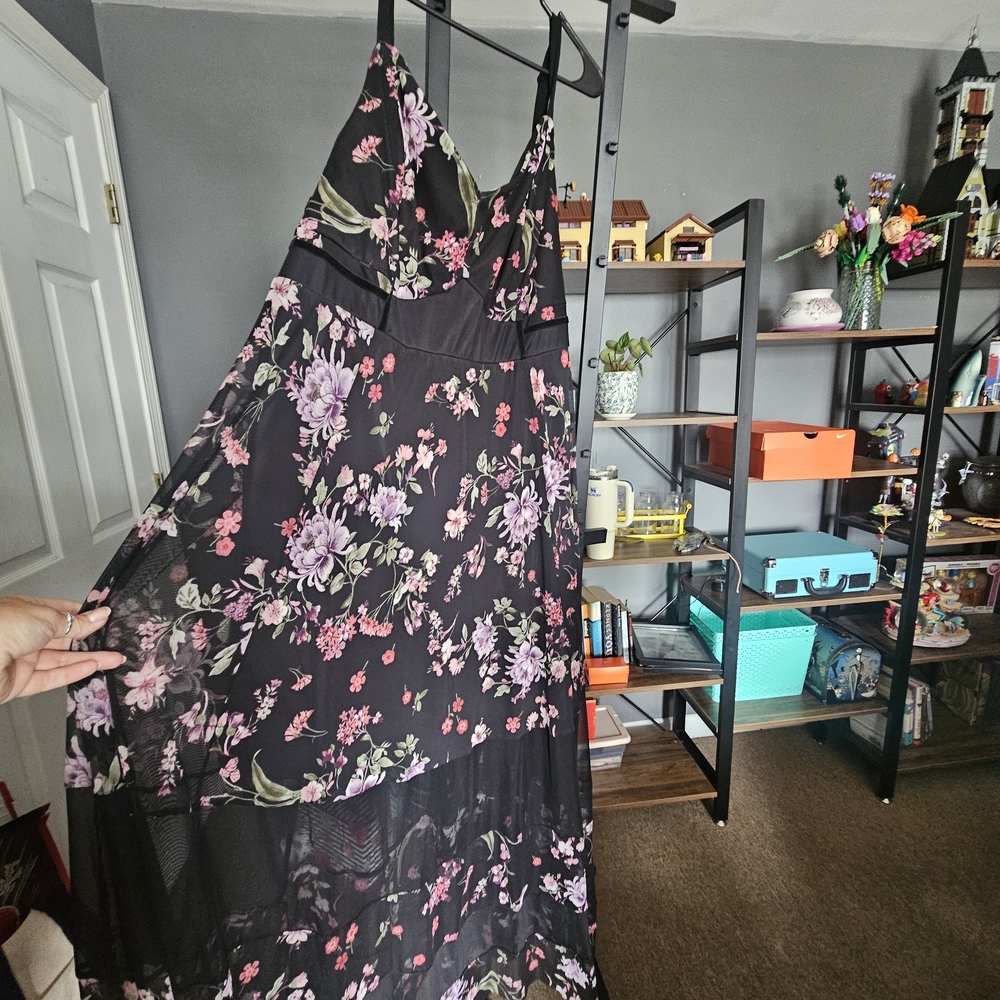 Torrid Black Floral Dress 3